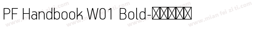 PF Handbook W01 Bold字体转换